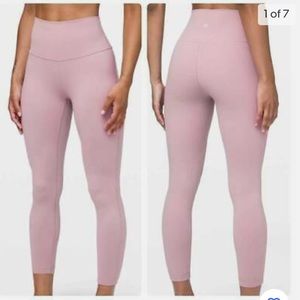 Lululemon Wunder Under Luxtreme Pink Taupe Hi-Rise Legging sz 6